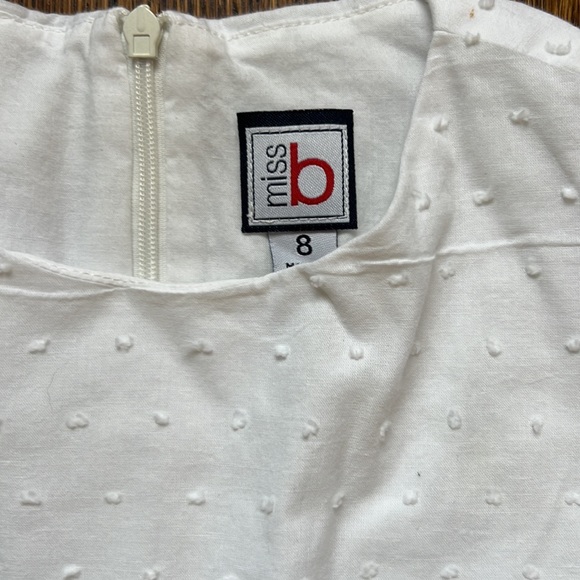 Busy Bees Miss b Swiss Dot Dress Size 8 - Picture 2 of 12